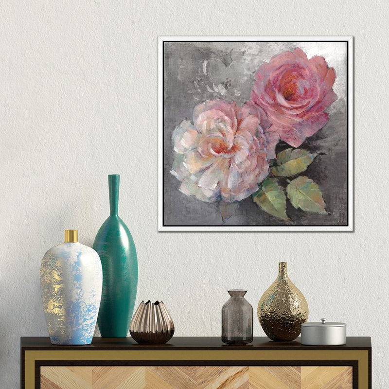 Giraffe III by DawgArt - Print on Canvas, 93.98 cm H x 93.98 cm W x 4.445 cm D, White Framed
