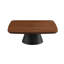 Ensemble de 2 tables basses Duncan en noyer et noir (table basse seulement)