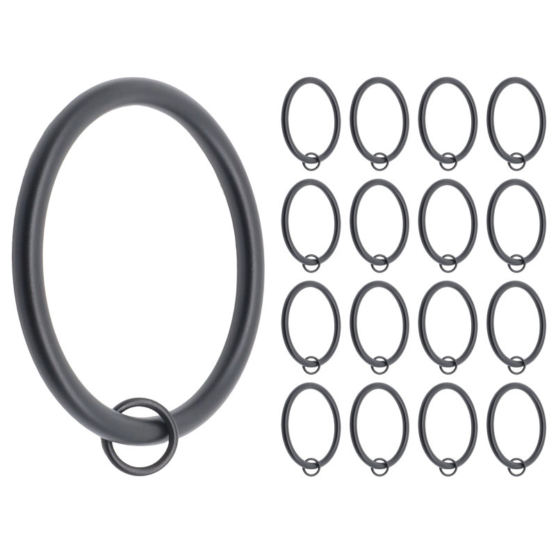 Curtain Rings, Black