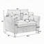 Fauteuil en velours côtelé l 46 po-1561417196