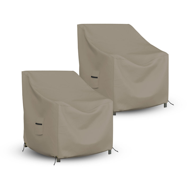 Pack of 2 High Density Waterproof Outdoor Patio Chair Cover, All Weather Protection Patio Deep Seat Chair Cover Protector (Set of 2)