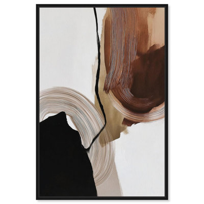 «Earth Curve I Boho Decor», reproduction d'art sur toile par Art Remedy