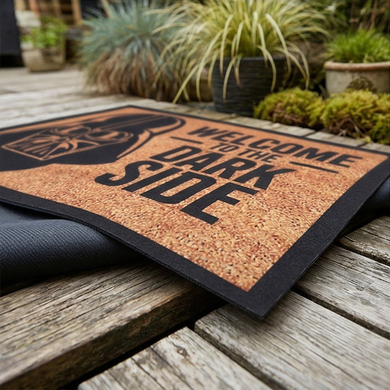 "Welcome to the Dark Side" Non-Slip Outdoor Door Mat