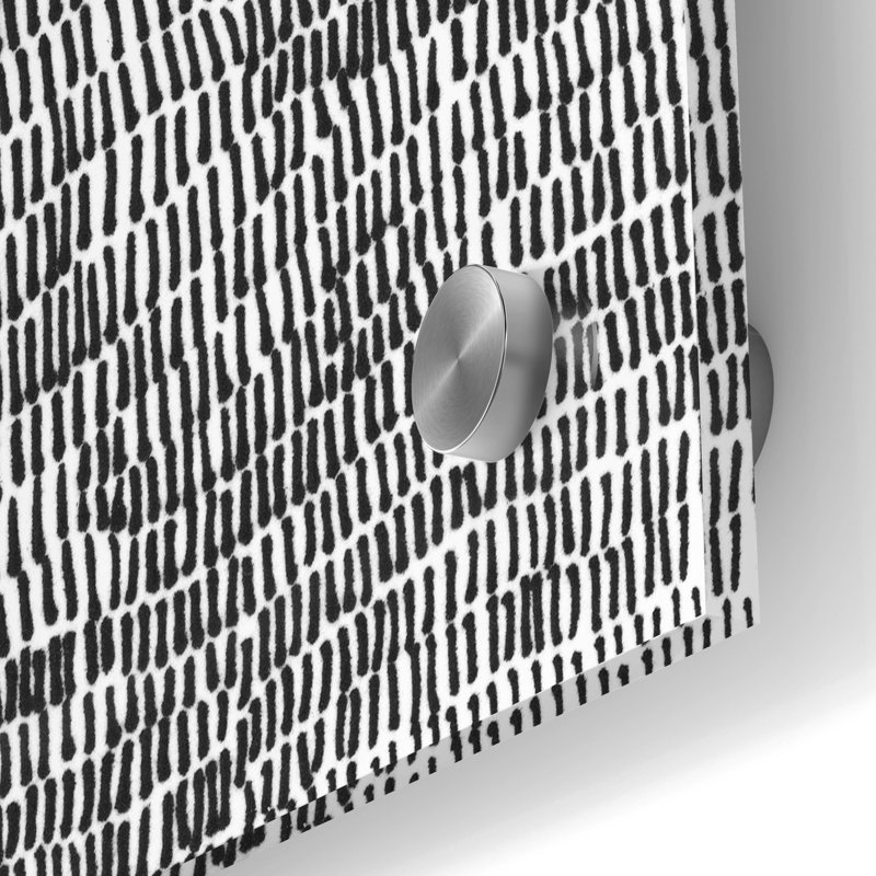 «Black & White Abstract I» par Regina Moore, H 36 po x l 24 po x P 0,2 po