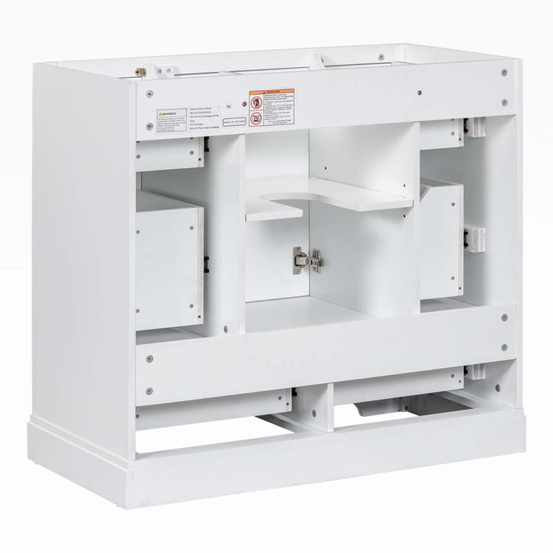 Base de meuble-lavabo simple 35,5 po seulement en bleu