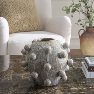 Vase en céramique réactive Clio Orb