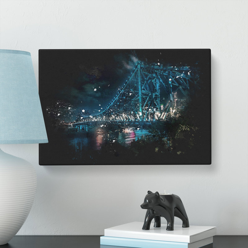 Story Bridge in Brisbane Australia - Wrapped Canvas, 35cm H x 50cm W x 3cm D