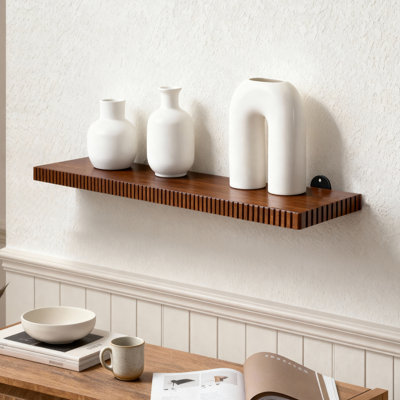 Urbana Solid Wood Wall Mounted Display Shelf