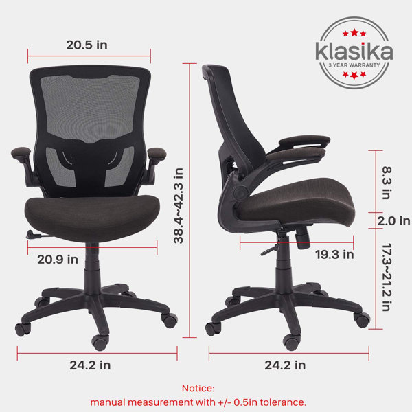 KLASIKA Office Desk Chair Ergonomic Mesh Chair Adjustable Height