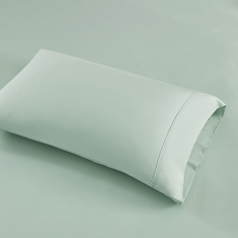Ensemble de draps 4 pièces très grand californien HeiQ, Vert