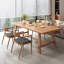 Table de salle à manger rectangulaire en bois massif de style nordique-250357055