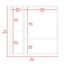 Pharmacie, quatre tablettes internes, porte double-787121501