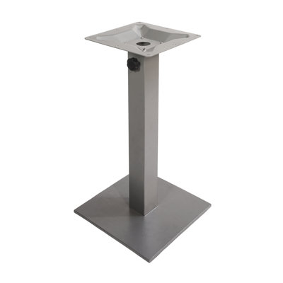 Margate Silver 16" Square Outdoor Dining Height Table Base