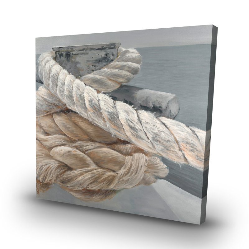 Tie-down ropes closeup - 32"x32" art on canvas