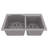 Karran Quartz 33'' X 22'' Double Bowl 60/40 Top Mount Drop-in Kitchen Sink Kit-50597837