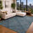 Machine Washable Indoor/Outdoor Chantille ACN2880 Plaid Rug-308707865-308707846