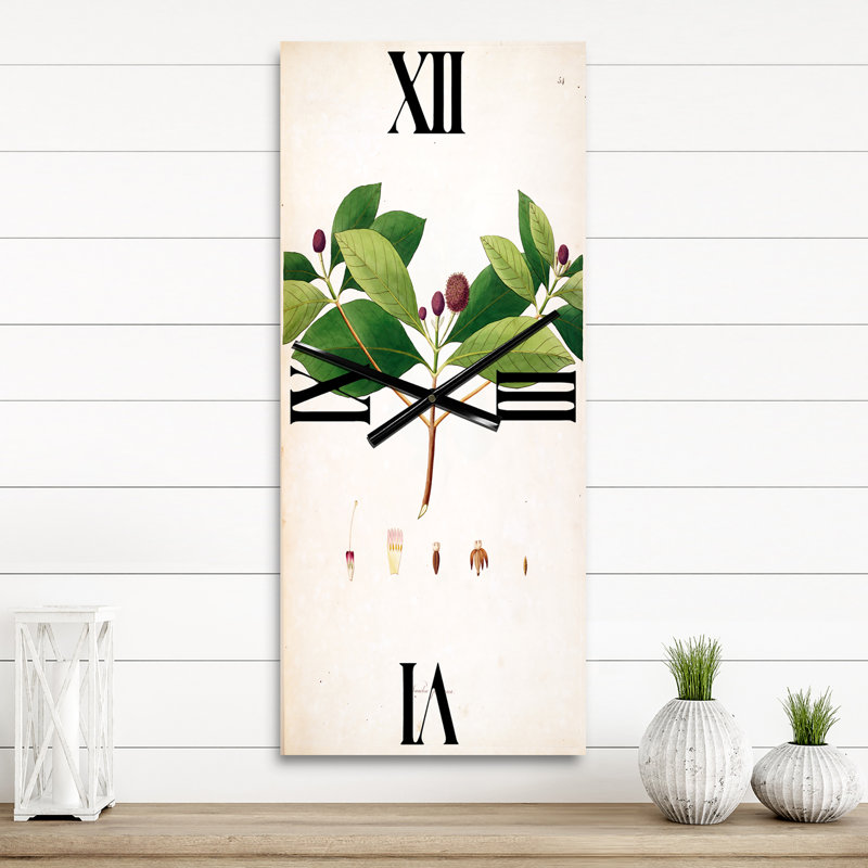 Horloge murale style rétro vintage Plants London X, Grand