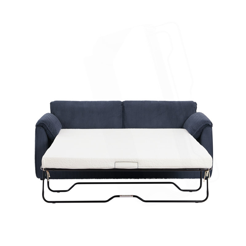 Canapé-lit inclinable de 79,13 pouces Comfy, Bleu