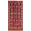 Wool Abstract Area Rug in Red