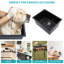 Quartz Laundry Utility Sink - 24" X 18" Black Granite Composite Undermount Laundry Utility Sink
