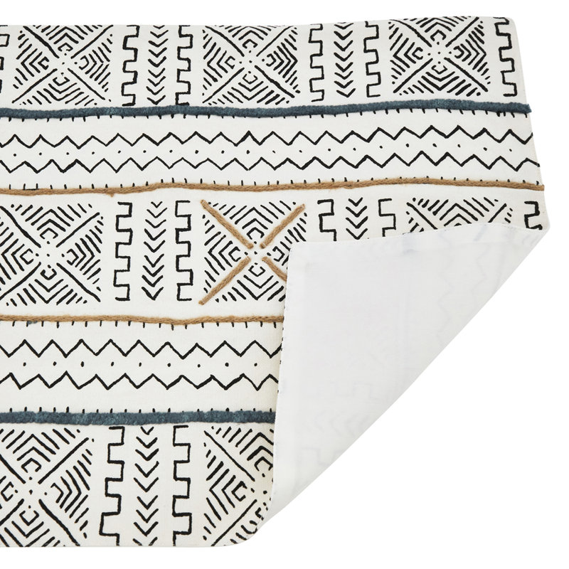 Napperons blancs en tissu 100% coton 14 x 20 pouces, ensemble de 4