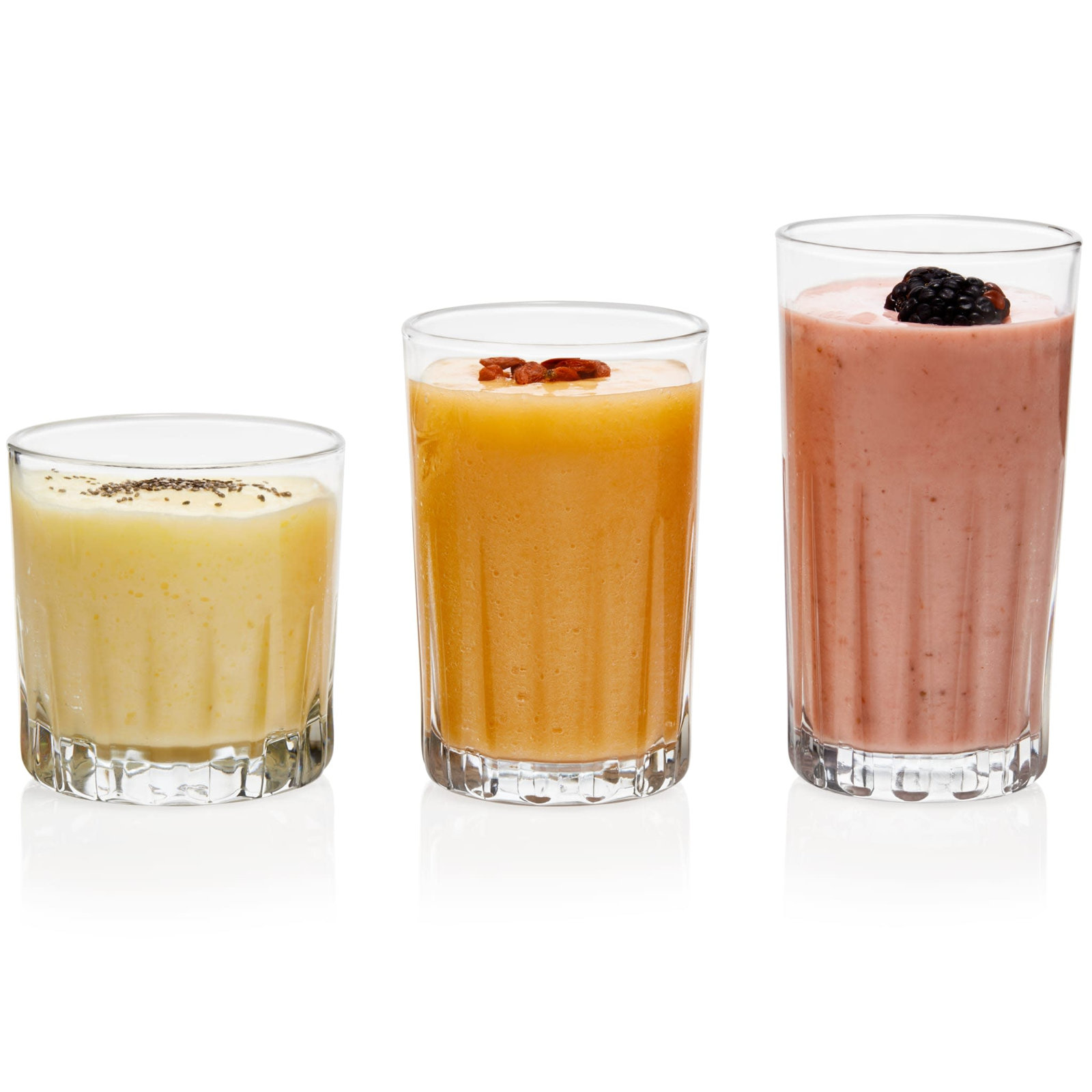 Ribbed Drinking Glass