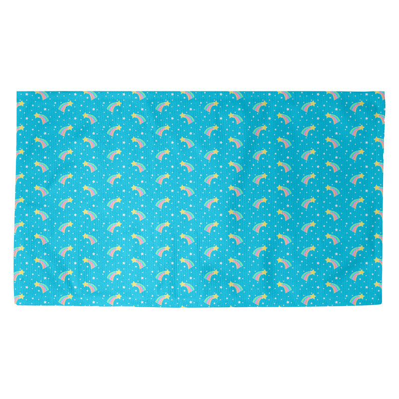 Tapis de porte d’intérieur à étoiles à tir Avicia, Bleu, Rectangle 3 pi 3 po x 5 pi 3 po