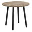 Ensemble de table de salle à manger, ensemble de 3 pièces, petit, abattant 35 po, cuisine, métal noir, stratifié brun, contemporain, moderne-912864839