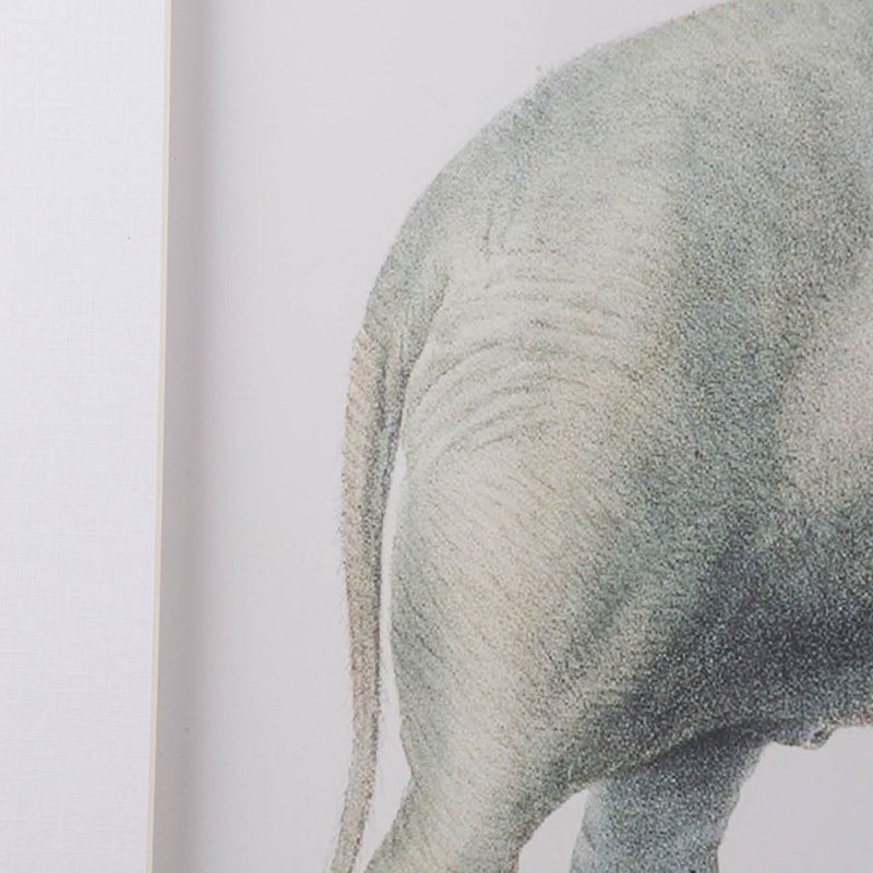 Ensemble de 2 fausses éléphants décoratifs au mur Home Home Decor