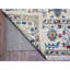 Tapis gris en laine noué à la main de conception géométrique 8 pi x 9 pi 8 po 7D41265BB0FB41428D0C875AE9C31CB3