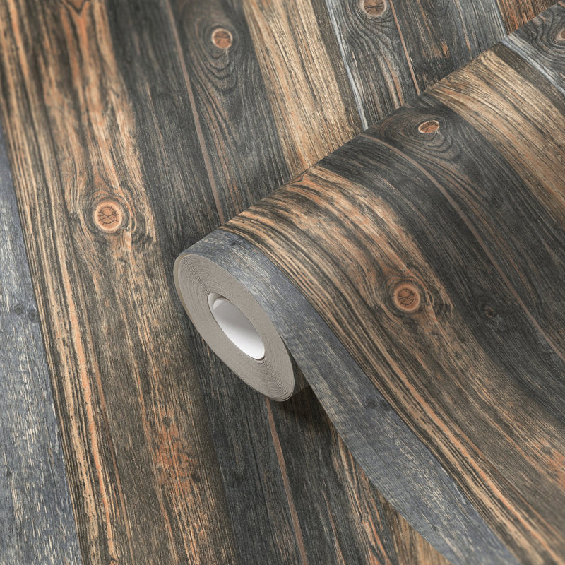 33cmm x 33cm Matte Wallpaper Roll, Brown/Dark Grey