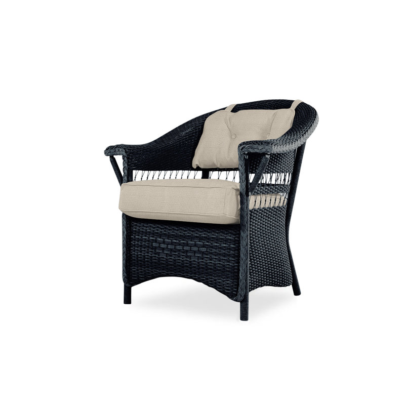 Nantucket Outdoor Dining Armchair, Decorline Natural, Ebony