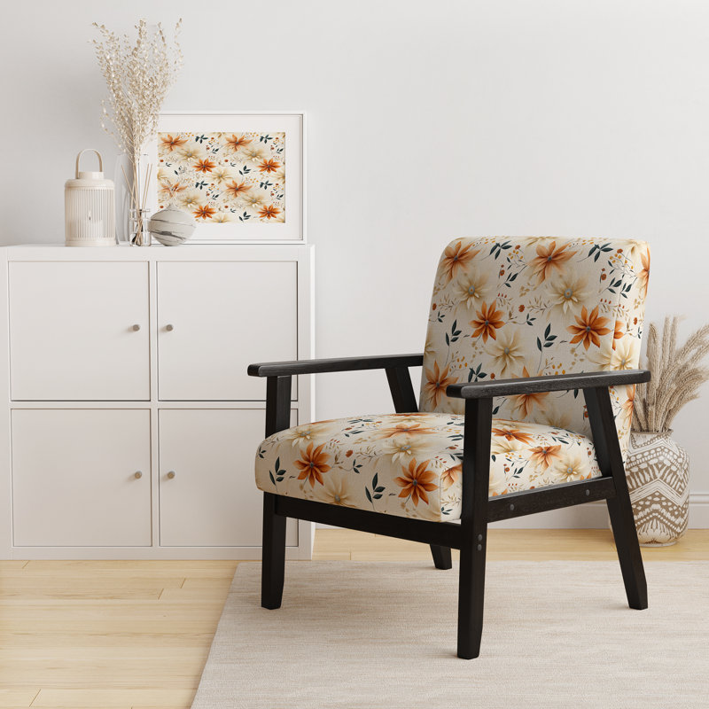 Fauteuil d'appoint rembourré Earthy Mandala
