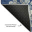 Tapis bleu marine de qualité supérieure lavable à la machine Prisco-1252722812