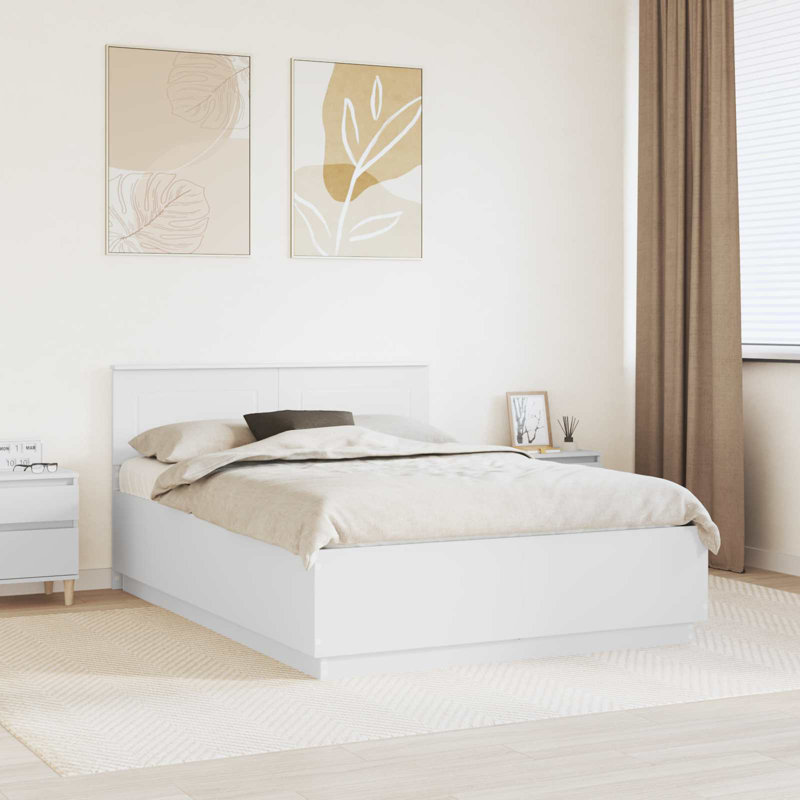 Bed, White, Kingsize (5')