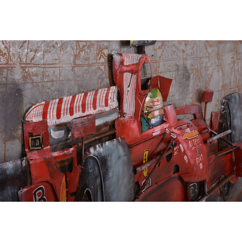 3D metal picture racing car