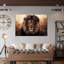 Tête de lion grunge - impression sur toile tendue-1749217024