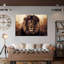 Tête de lion grunge - impression sur toile tendue-1749217026