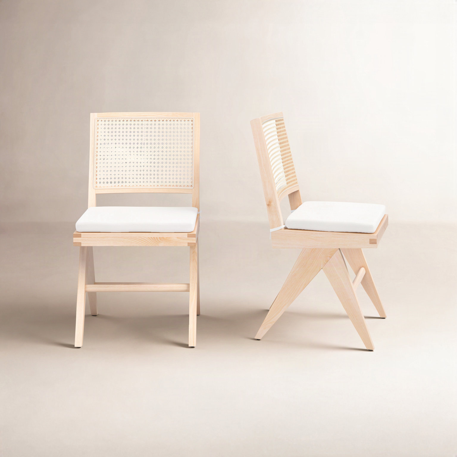 Josephina Linen Dining Armchair, Natural