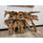 Carved Teak Root Console Table