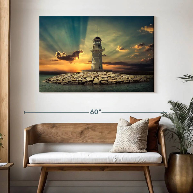 Aletra Sunset Behind Lighthouse