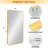 32" x 24" Rectangle Bathroom Mirror for Wall Decorative Rounded Corner Hangs Horizontal or Vertical-935735908