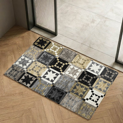 Premium Machine Washable Villers Patchwork Rug