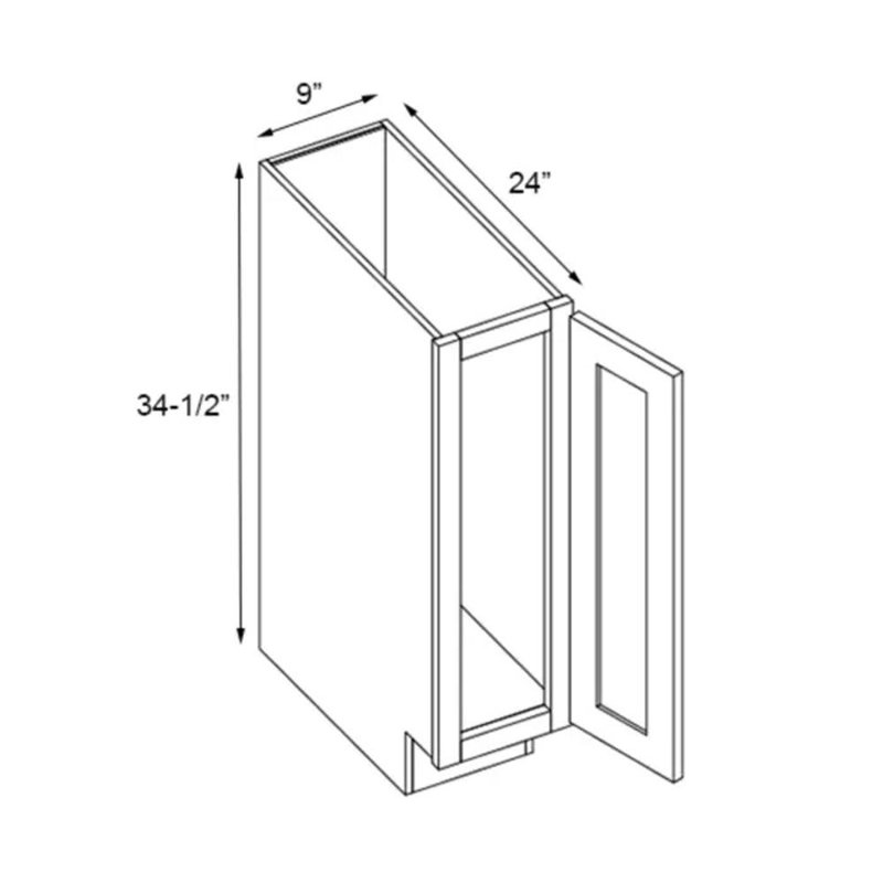 Ready to Assemble Standard 24 in. x 34-1/2 in. x 24 in. Drawer Base Cabinet in Carbon Marine Wood Ready to Assemble Standard 24 in. x 34-1/2 in. x 24 in. Drawer Base Cabinet in Carbon Marine Wood