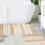 Ensemble de 2 tapis de bain à rayures antidérapants 100% coton Cervantes-624225534-612527089