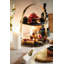 Artesà 2-Piece Brass and Slate Serving Stands Set