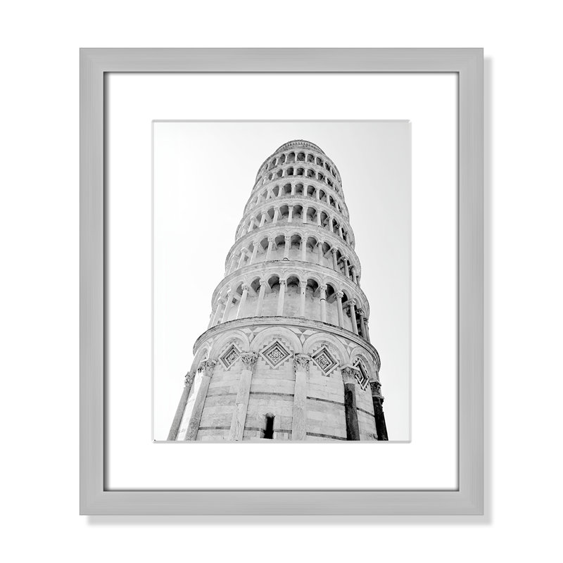 Iconic City Collection "Pisa" par Natalie Carpentieri, Cadre photo argenté, Oui, H 15 po x l 13 po x P 1,25 po
