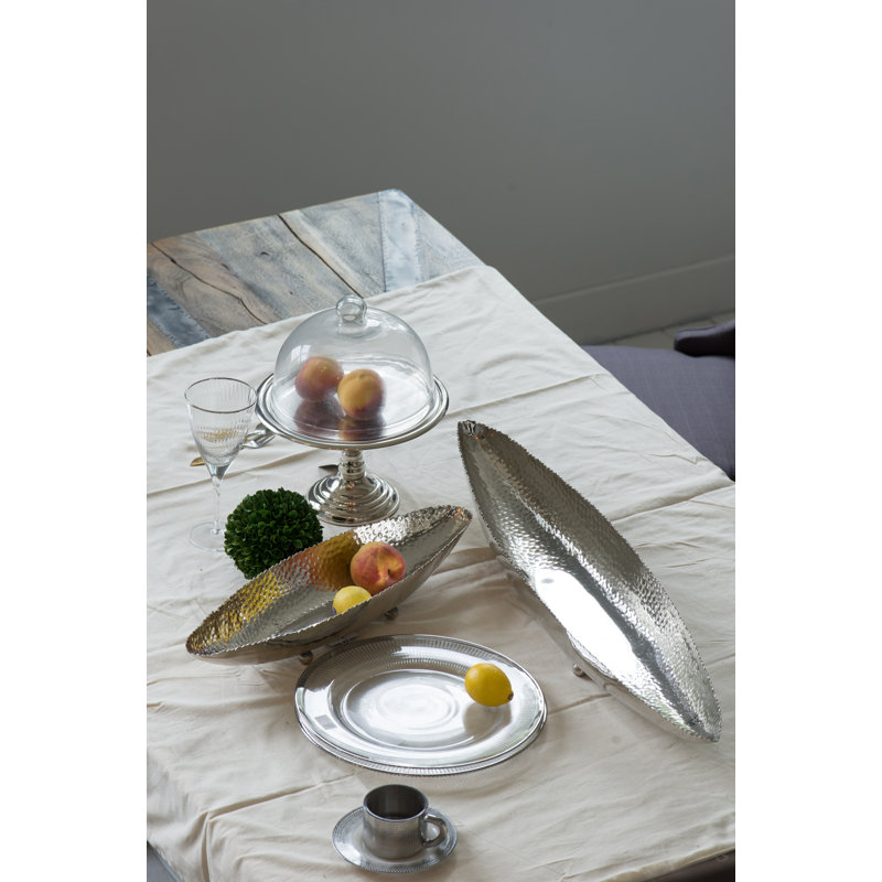 Plateau en acier inoxydable Grimes, H 2,8 po x l 21 po x P 5,5 po