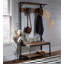Hall Tree Coat Rack with Shoe Storage
