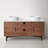 Antonina 60'' Natural Veneer Plywood Double Bathroom Vanity with Engineered Quartz Top-35980501